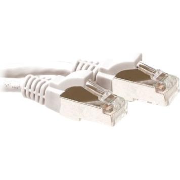 ACT White 1 meter LSZH SFTP CAT6A patch cable snagless with RJ45 connectors (S/FTP, CAT6, 1 m), Netzwerkkabel