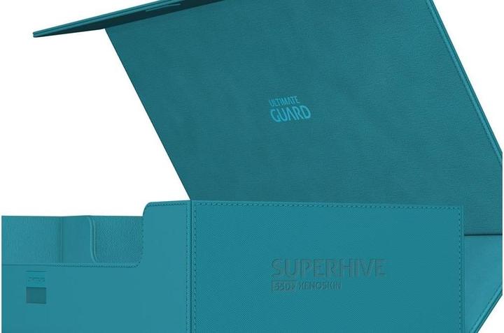 Actual product image Ultimate Guard Card Box XenoSkin Superhive 550+ Petrol Blue