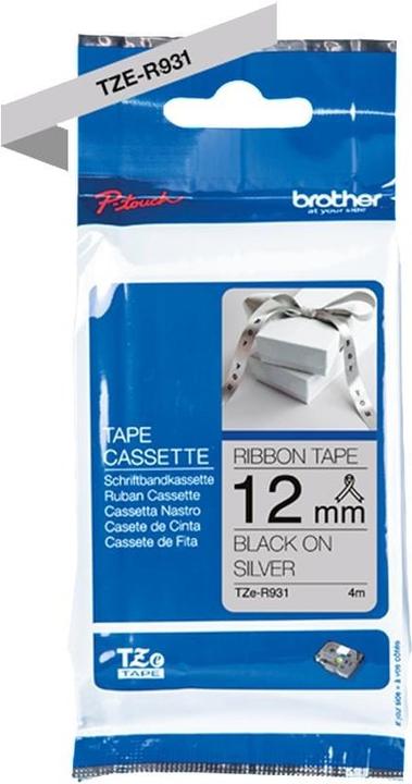 Actual product image Brother TZe-R931 (1.20 cm, Silver)