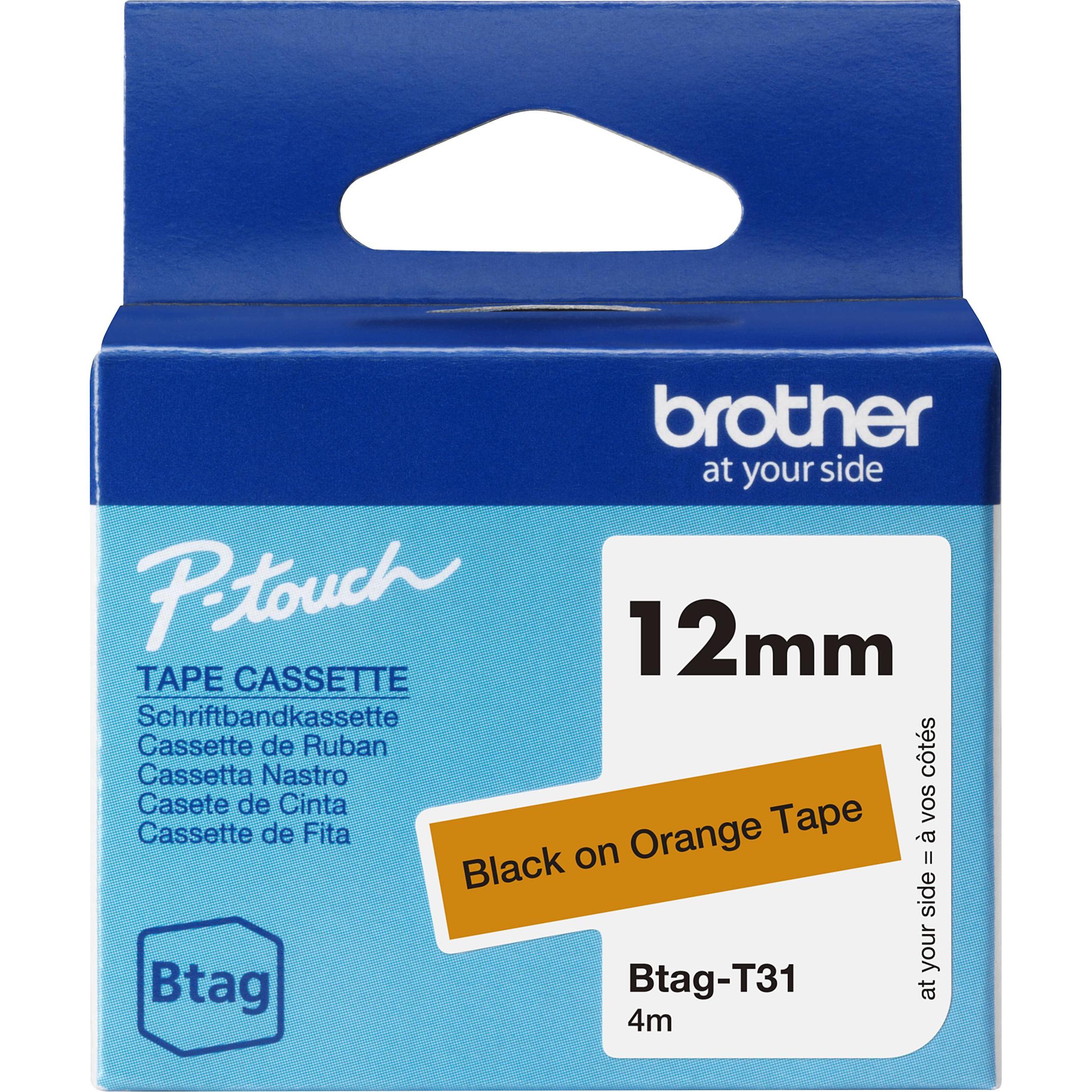 Brother Btag (1.20 cm, Orange) (BTAGT31)