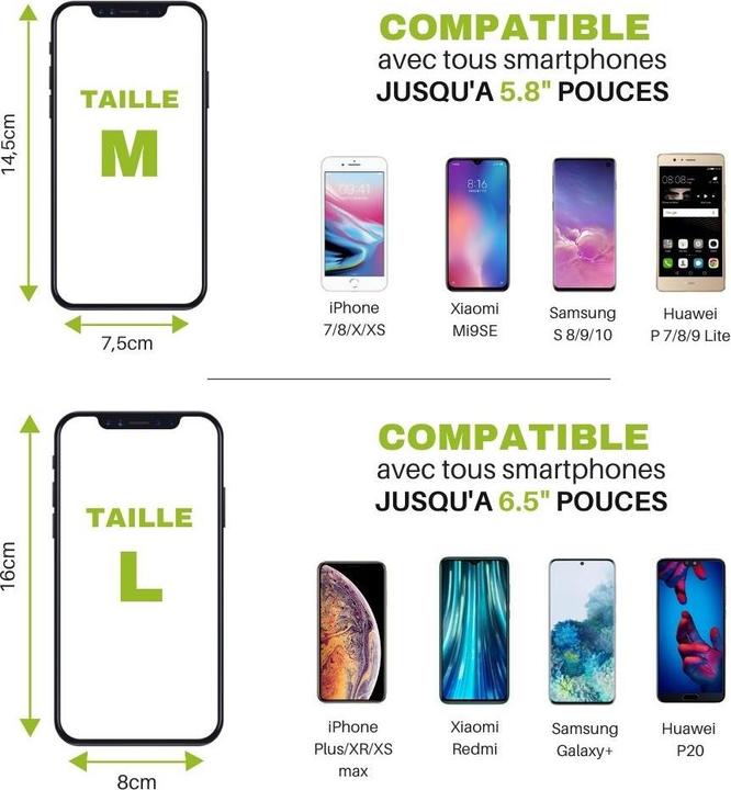 Image du produit Wantalis Phone Lycra Armband Black