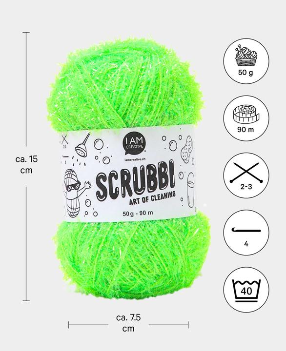 Actual product image I Am Creative Scrubbi dishwashing sponge yarn (105 m)