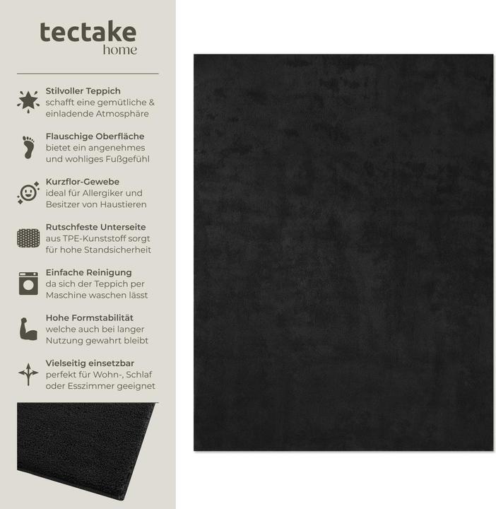 Immagine prodotto tectake Tappeto a pelo corto Soft Zone (140 x 200 cm)
