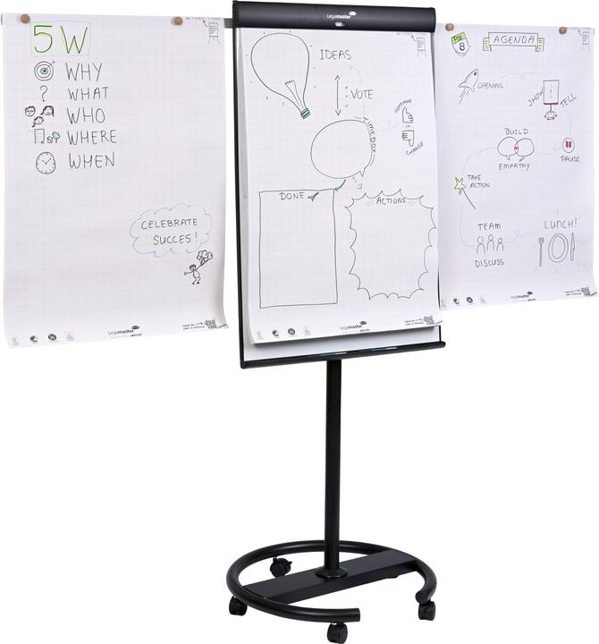 Produktbild Legamaster SKETCH PRO mobiles Flipchart Rundfuss