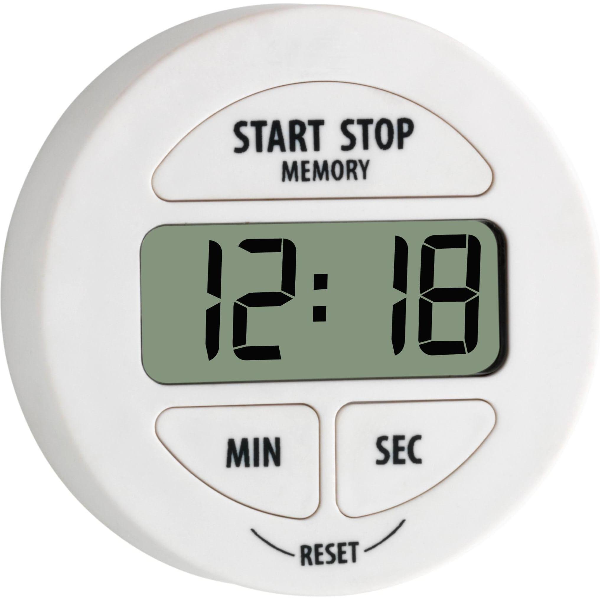 TFA Elektronischer Timer und Stoppuhr, Küchenwecker, Weiss