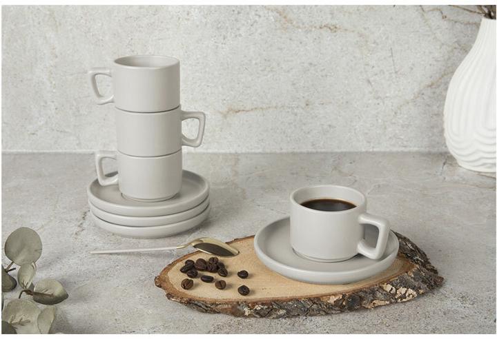 Actual product image BerlingerHaus Haus Espressotassenset 4 Stk. 100ml matt cream Sahara Collection (100 ml, 4 x)