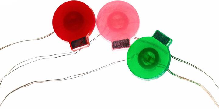 Actual product image Lindby Motje LED fairy lights, balls, red, green (3.20 m)