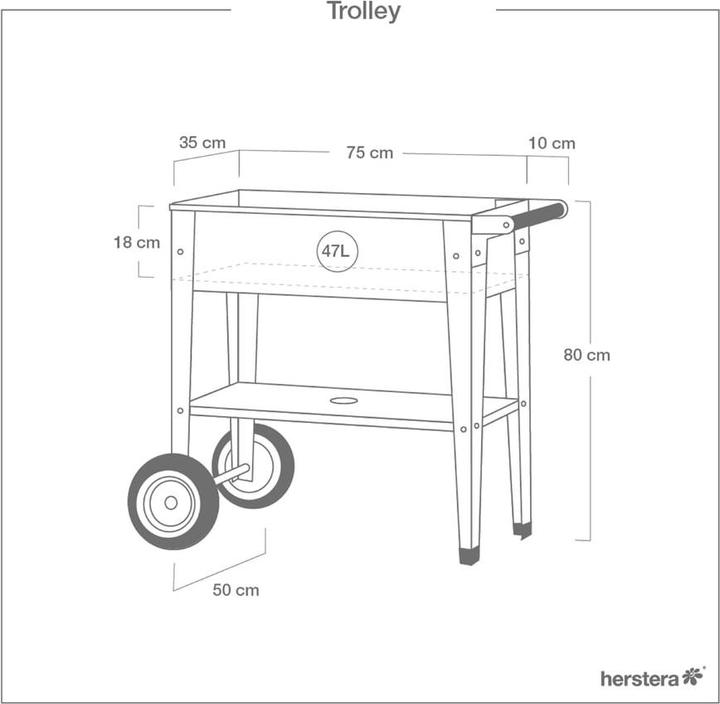Image du produit Herstera Urban Garden Trolley