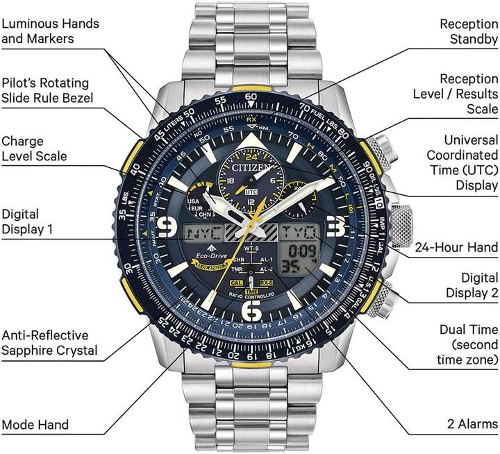 Produktbild Citizen Promaster Skyhawk (Chronograph, Funkuhr, Sportuhr, 45 mm)