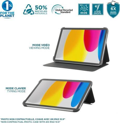 Actual product image Mobilis RE.LIFE for iPad Air 11" 2 50% RECYCLED black (Apple iPad Air 11 2024)