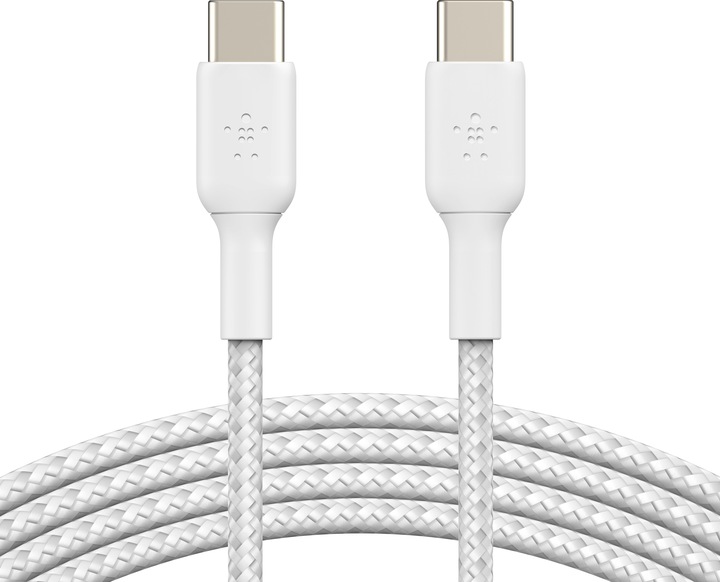 Actual product image Belkin USB-C to USB-C Braided PVC 1m Twin Pack (1 m, USB 2.0)