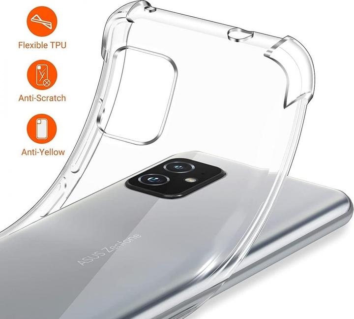 Produktbild Screenguard Asus Zenfone 8 Hülle Crystal Soft Airbag Bumper (Asus Zenfone 8)