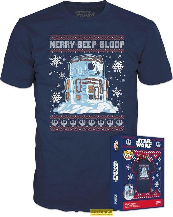 Funko Star Wars Holiday POP! Tees T-Shirt R2-D2 Snowman Grösse S