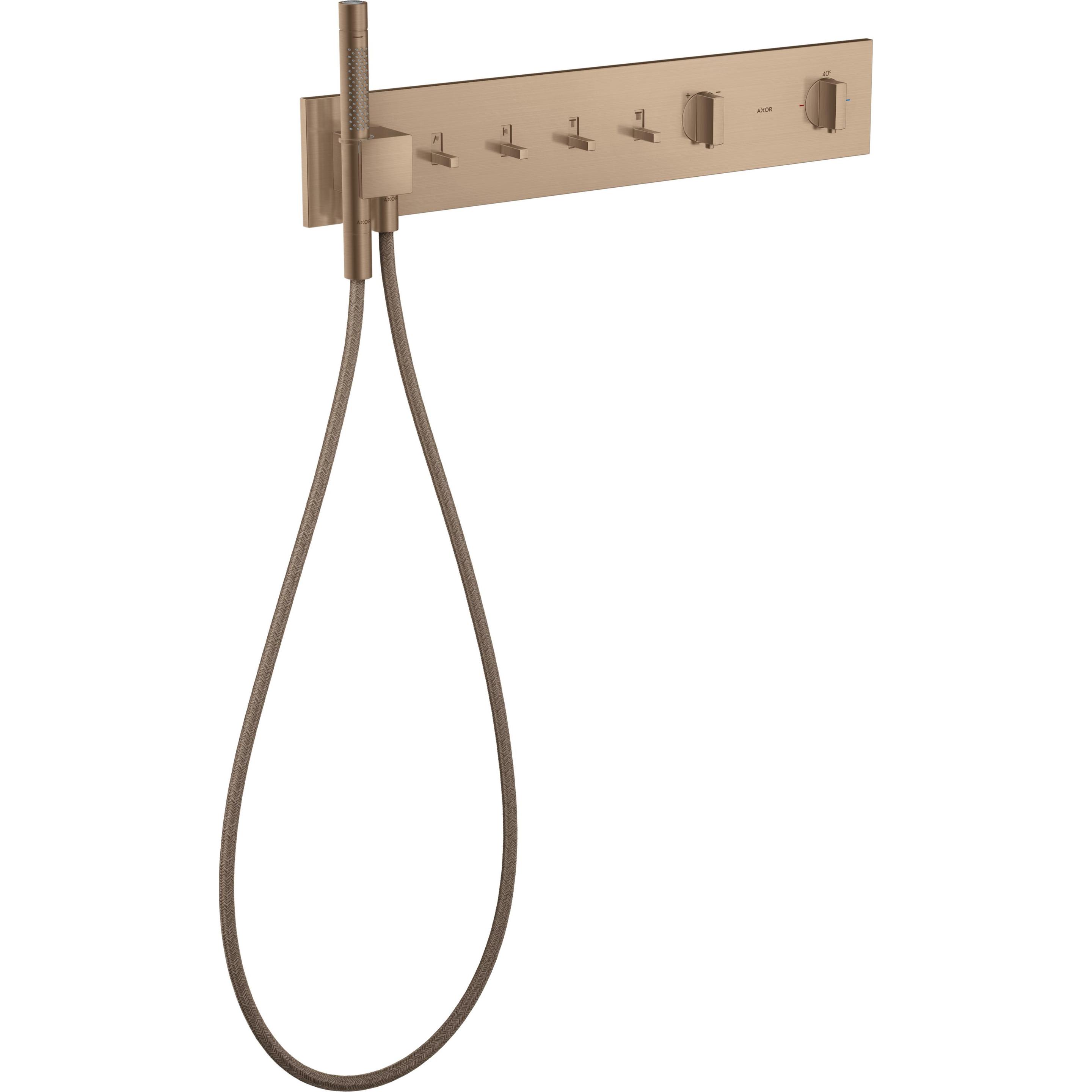 hansgrohe, Duschsystem, AXOR ShowerComposition Thermostatmodul Select, 4 Verbraucher, 610/110, 12573
