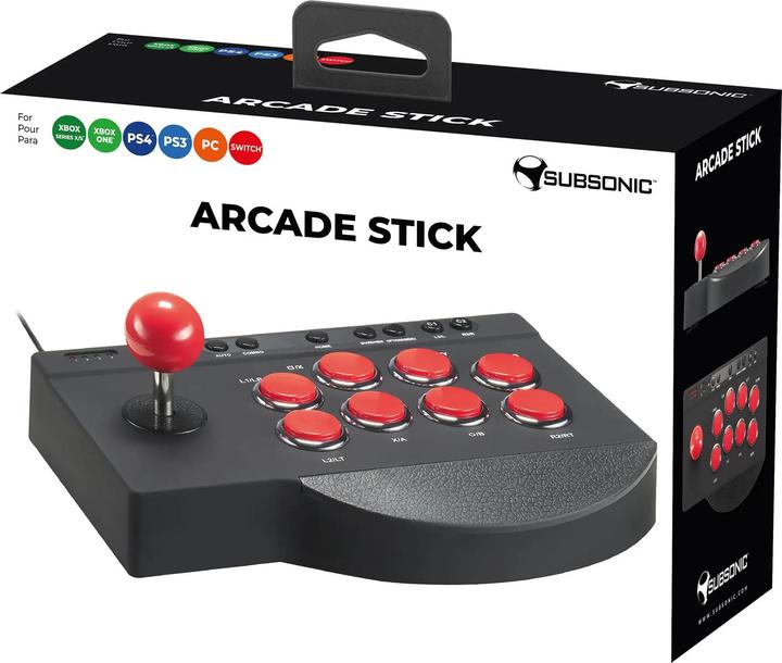Actual product image Subsonic Arcade joystick (PS3, PS4, Xbox One S, Xbox One X, PC, Xbox Series S, Xbox Series X)
