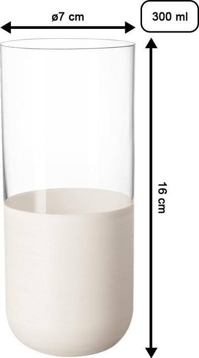 Image du produit Villeroy & Boch Verre à long drink, set de 4 pièces Manufacture Rock blanc (0.30 l, 4 x)