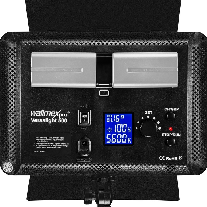 Immagine prodotto Walimex Set di colori1 (Apparecchio di illuminazione a superficie, Videocamera, Luce studio)