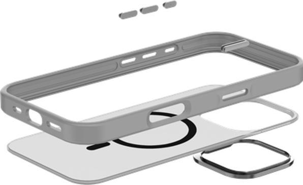 Productafbeelding Just in Case Military Grade Kunststoff Back Cover Grau Magnetisch Apple iPhone 16 Pro (Apple iPhone 16 Pro)