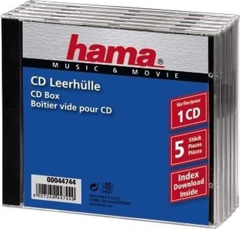 Immagine prodotto Hama 1x5 Custodia portagioie CD box 1x5