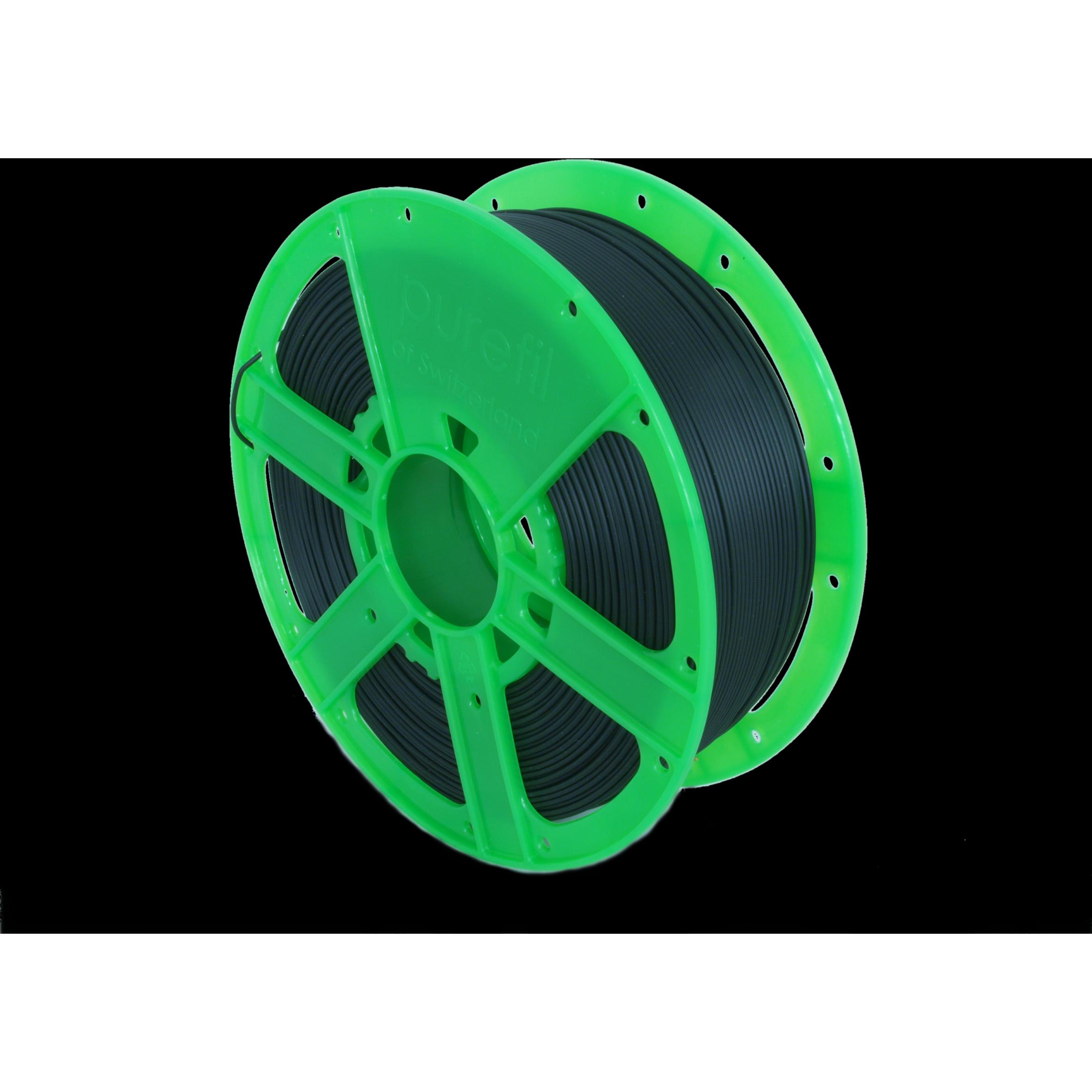 Purefil Filament (PLA, 1.75 mm, 1000 g, Schwarz), 3D Filament, Schwarz