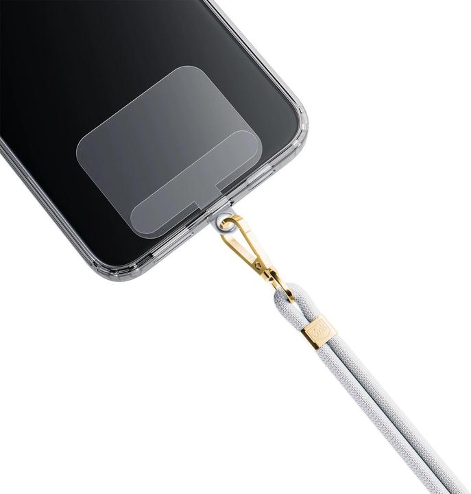 Produktbild 3MK EasyClip White (gold) Smycz do telefonu