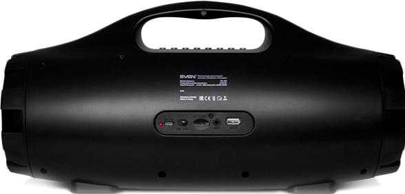 Produktbild Sven Speaker PS-460, juodas (18W, Bluetooth, FM, USB, Micro SD, LED-display, 1800mA*h), SV-015237 (Stromversorgung über USB)