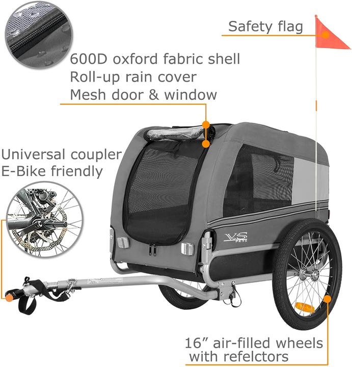 Actual product image Tiggo VS Pets M Hundeanhänger bis 30 kg