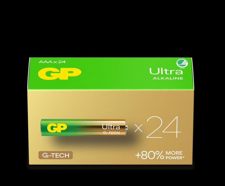 Actual product image GP Batteries Gp Ultra Alkaline Aaa/Lr03 (24 pcs., AAA)