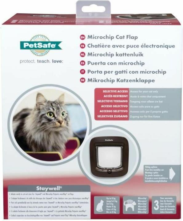 Produktbild PetSafe Microchip Cat Flap - Braun (Mikrochip Katzenklappe)