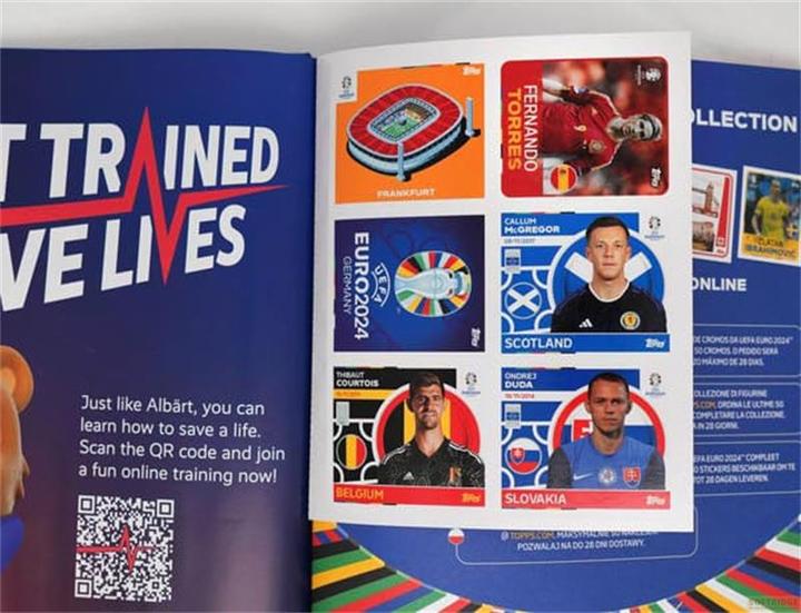 Produktbild Topps UEFA EURO 2024 Sticker Album Hardcover