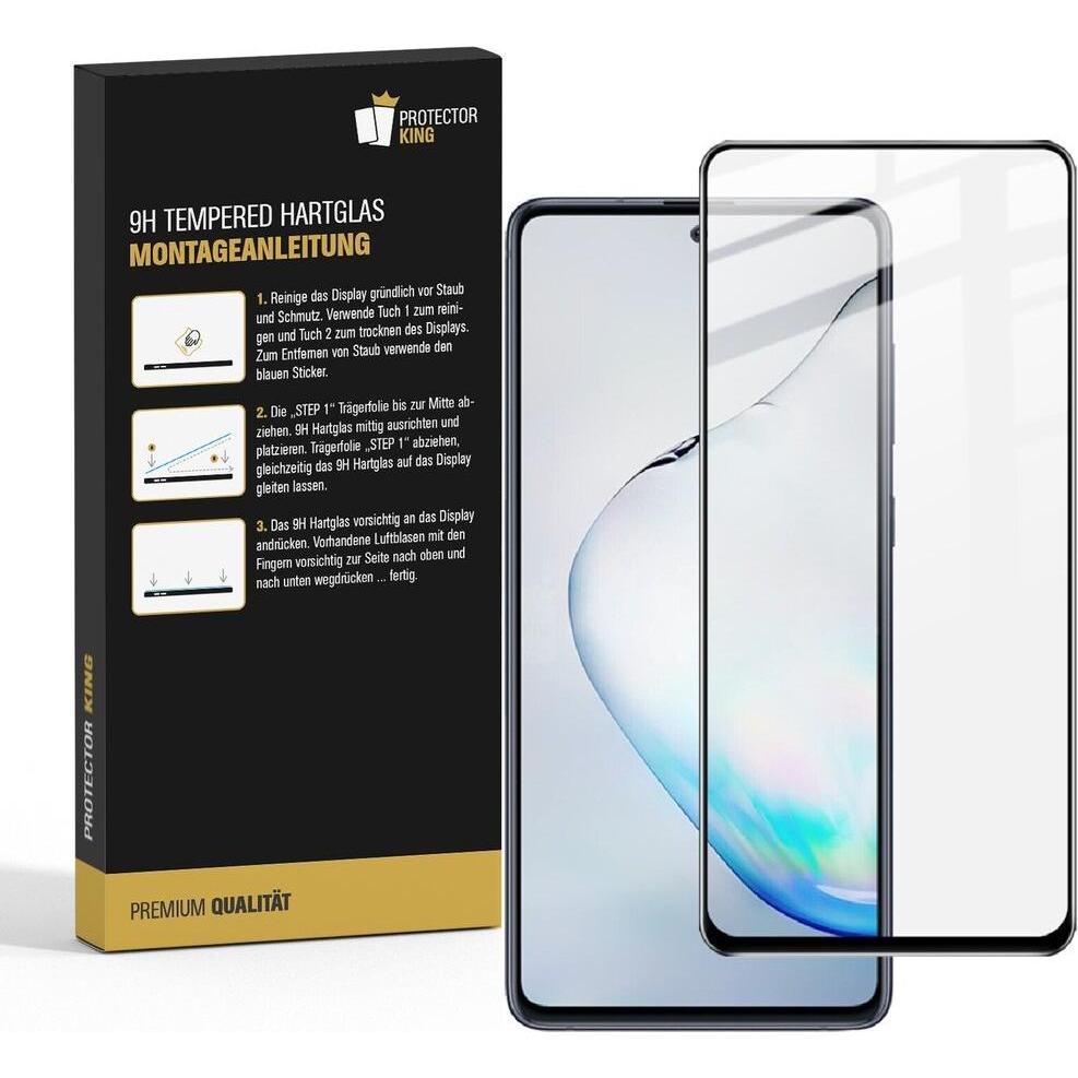 Thumbnail - Protectorking 4x echtes Tempered 9H Panzerhartglas 3D KLAR (4 Stück, Samsung Galaxy Note 10 Lite), Smartphone Schutzfoli...