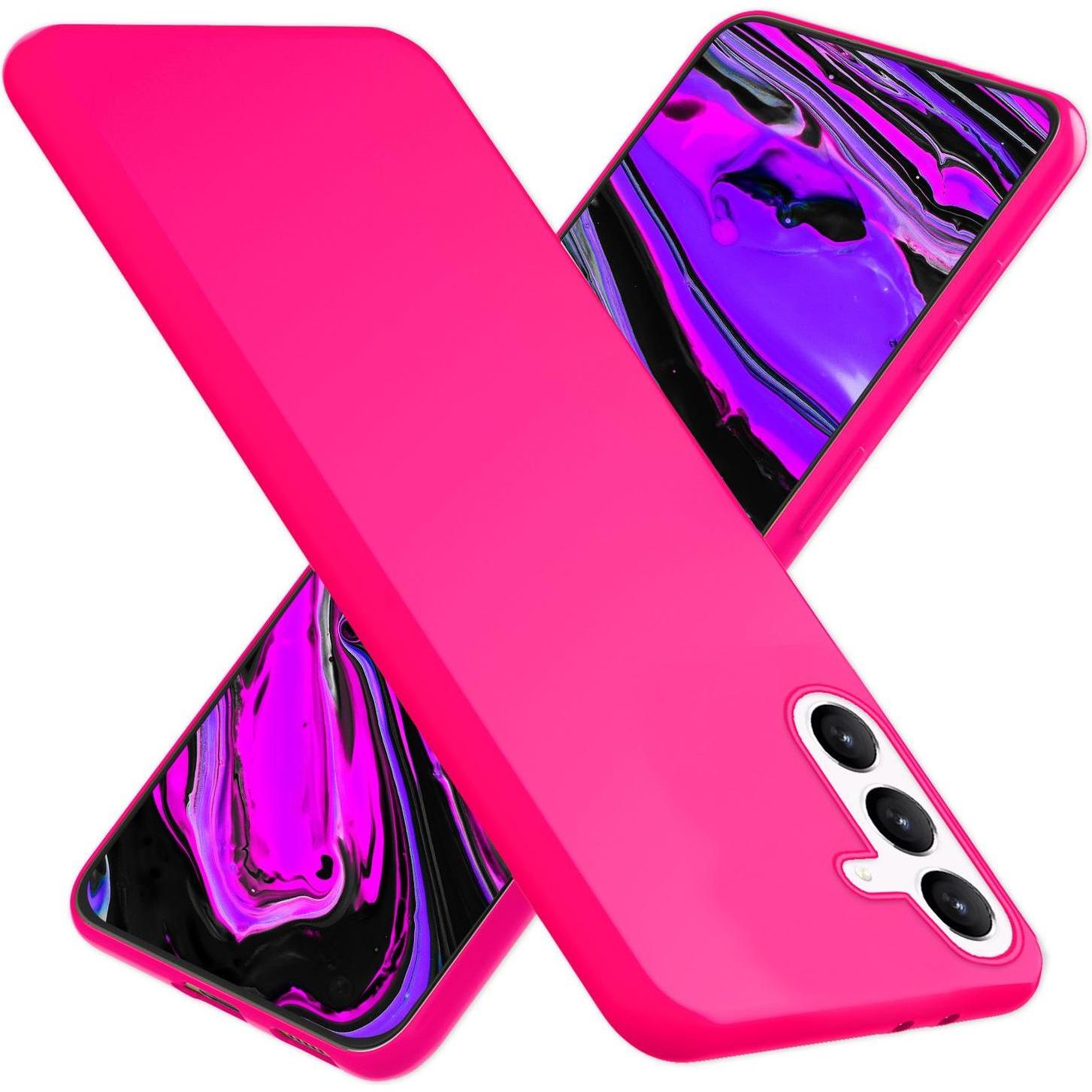 Nalia Neon Silikon Hülle (Samsung Galaxy S24+), Smartphone Hülle, Pink