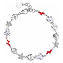 Rosato, Armschmuck, Silver bracelet with pendants Seafood Into theue RZIB11