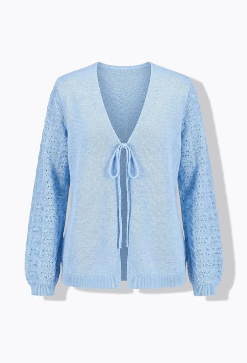 Produktbild Miamoda Strickjacke, Komfort Fit, Glitzerstrick, Ballon-Langarm (54, 56)