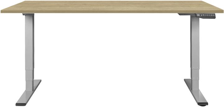 Image du produit Contini höhenverstellbarer Bürotisch 180 x 80 cm Eichedekor / Gestell dunkelgrau