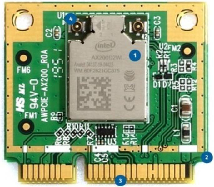 Immagine prodotto Alfa Network AWPCIE-AX200 - Scheda mini PCIe WiFi6 e BT5 Intel AX200 ad alta efficienza (PCIe, USB 2.0)