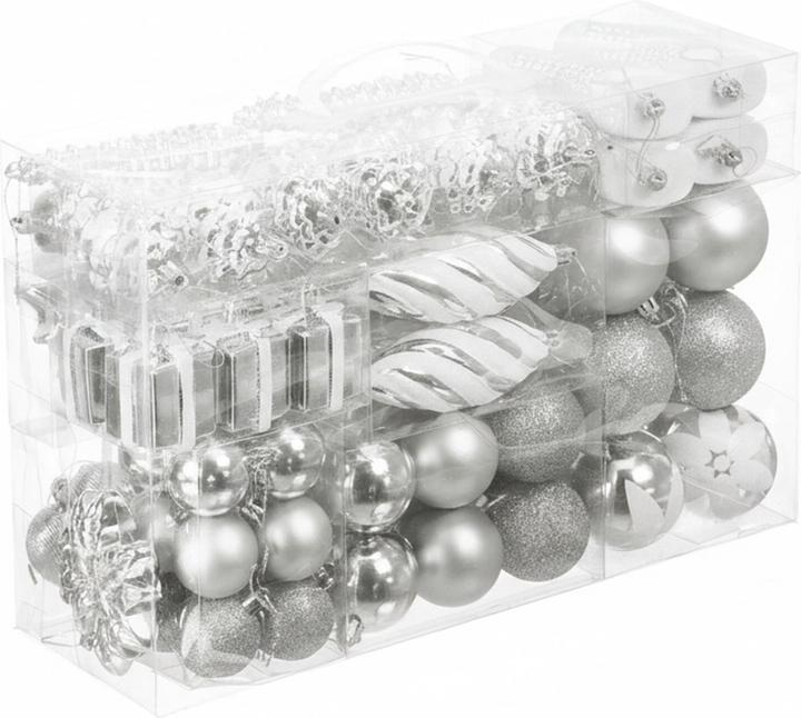 Produktbild Relaxdays Weihnachtskugeln-Set (72x)