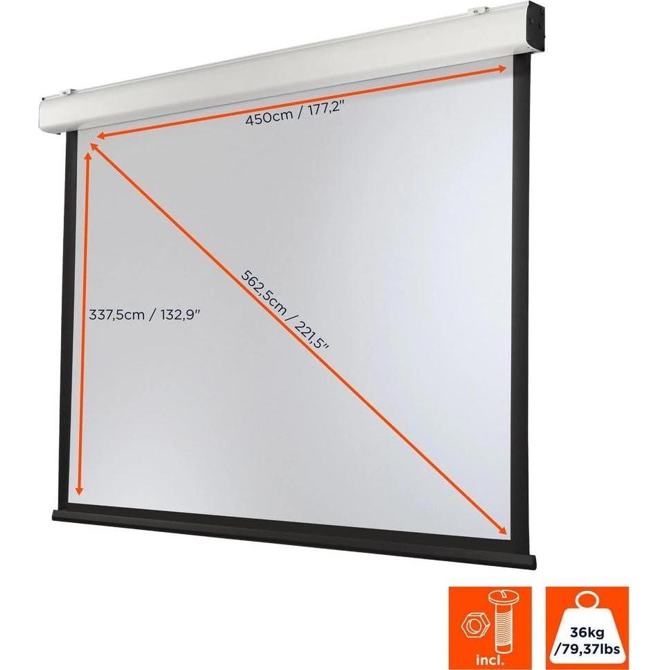 Thumbnail - Celexon Motor Expert XL (221", 4:3), Leinwand, Weiss