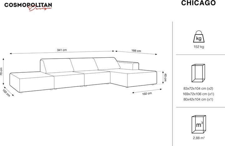 Immagine prodotto Cosmopolitan Design Chicago (Divano ad angolo)