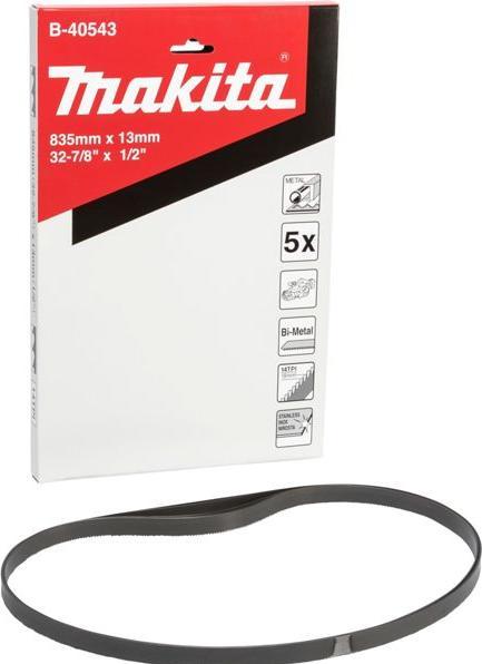 Actual product image Makita B-40543 Cutting band 13x835MM, 5 pcs. 14TPI, METAL 4-6mm, DPB181