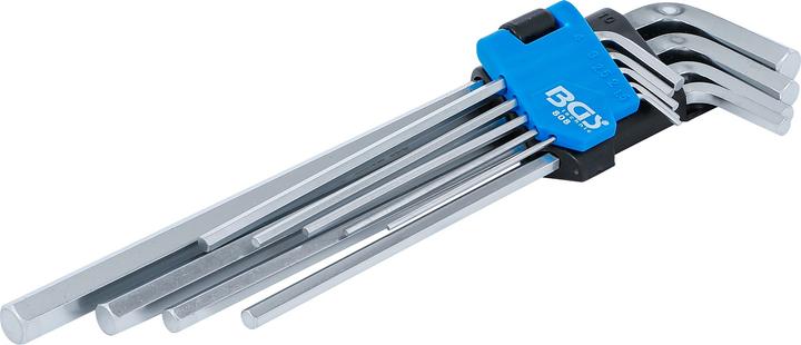 Produktbild BGS Winkelschlüssel-Satz extra lang Innensechskant 1,5 - 10 mm 9-tlg. (Innensechskant)