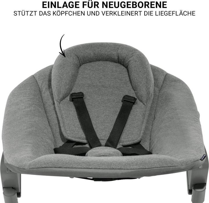 Image du produit Hauck Chaise haute Beta Plus Dark Grey 5-pièces Newborn Set - Chaise haute (Chaise haute)