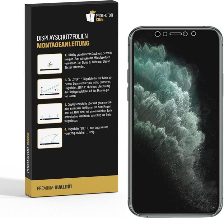 Actual product image Protectorking 1x Panzerfolie Anti-Shock Full Cover matt (1 pcs., Apple iPhone 11 Pro Max)