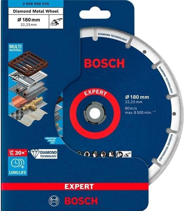Produktbild Bosch Professional Zubehör EXPERT Diamond Metal Wheel Trennscheibe, 180 x 22,23 mm