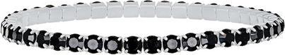 Image du produit Crystalp Elastic Tennis Bracelet With Black Crystals Aura 22270.Jet.E