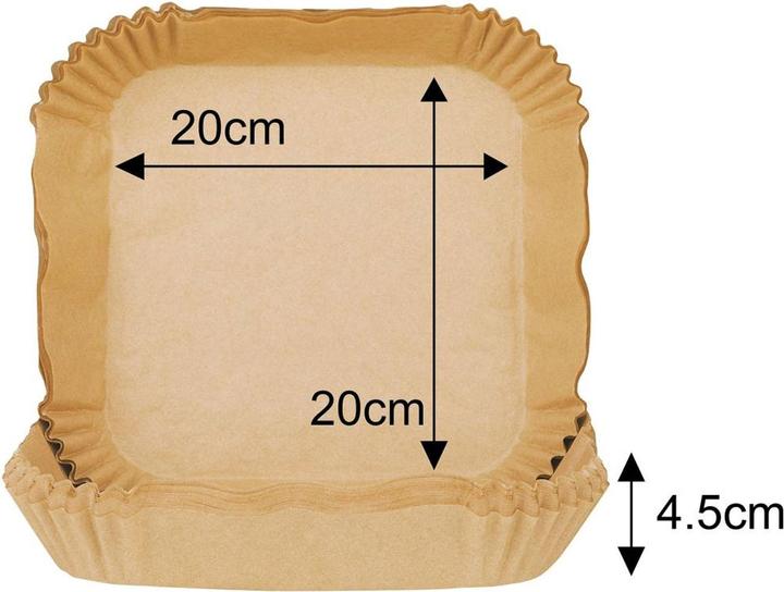 Produktbild Klausberg Backpapier-Einlagen für Heissluftfritteusen, 20 x 20 cm