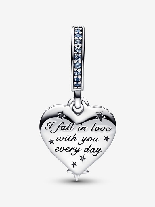 Image du produit Pandora Étoile filante céleste Coeur double (Émail)