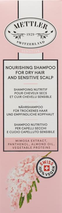 Immagine prodotto Mettler1929 Shampoo nutriente per capelli secchi e cuoio capelluto sensibile Cuoio capelluto sensibile (200 ml, Shampoo liquido)