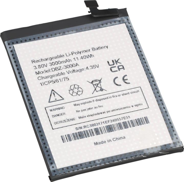 Produktbild AccuCell Akku passend für Doro 8100, DSB-0400, Li-Polymer, 3,8V, 3000mAh, 11,4Wh
