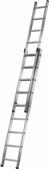 Produktbild Hailo S80 ProfiStep duo, Aluminium-Schiebeleiter 2-teilig, 2x9 Sprossen (Mehrzweckleiter, 140 cm)